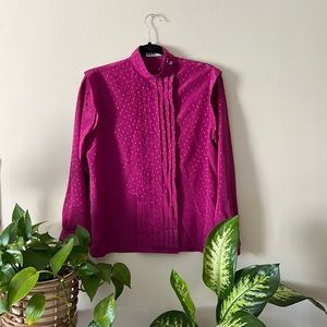 Magenta Vintage Blouse from France